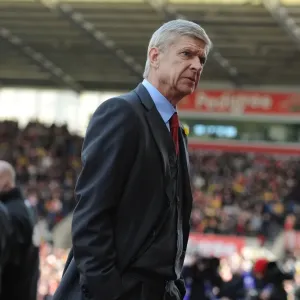 Arsene Wenger: Pre-Match Focus at Stoke City (Stoke v Arsenal, Premier League 2013-14)