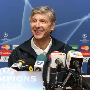 Arsene Wenger at the Press Conference: Gearing Up for FC Porto Showdown in the UEFA Champions League, 2008 Arsene Wenger at the Press Conference: Gearing Up for FC Porto Showdown in the UEFA Champions League, 2008