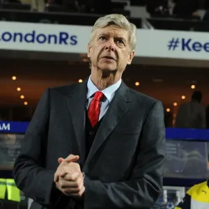 Arsene Wenger before Queens Park Rangers vs Arsenal, Premier League 2014-15