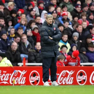 Arsene Wenger at The Riverside: 1:1 Stalemate with Middlesbrough, Barclays Premier League, December 2008 Arsene Wenger at The Riverside: 1:1 Stalemate with Middlesbrough, Barclays Premier League, December 2008