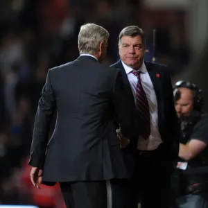 Arsene Wenger and Sam Allardyce: A Post-Match Handshake at the Boleyn Ground (West Ham United v Arsenal, 2012-13) Arsene Wenger and Sam Allardyce: A Post-Match Handshake at the Boleyn Ground (West Ham United v Arsenal, 2012-13)