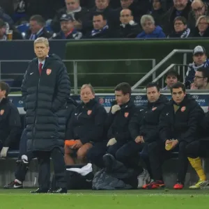 Arsene Wenger at Schalke 04 vs Arsenal FC, UEFA Champions League (2012) Arsene Wenger at Schalke 04 vs Arsenal FC, UEFA Champions League (2012)