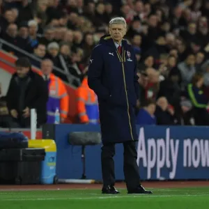Arsene Wenger at Southampton's St Marys Stadium during the 2015-16 Premier League Match