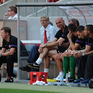 Arsene Wenger and Steve Bould Lead Arsenal in Pre-Season Friendly Against FC Cologne, 2012