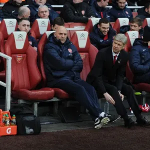 Arsene Wenger and Steve Bould Lead Arsenal Against Southampton (2013-14)