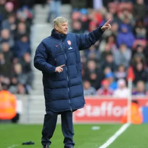 Arsene Wenger at Stoke City: Premier League Clash, April 2012
