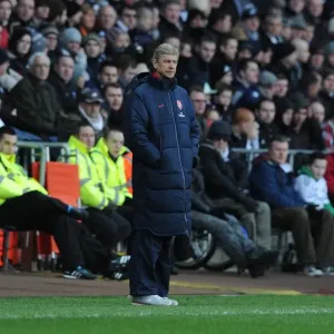 Arsene Wenger at Swansea City: Premier League Clash, January 2012