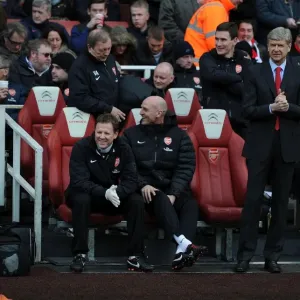 Arsene Wenger and His Team: Arsenal's Pre-Match Huddle vs. Reading (2012-13)