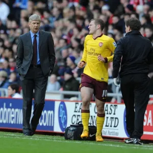 Arsene Wenger Tending to Jack Wilshere: A Moment of Care during Sunderland vs. Arsenal (2012-13)