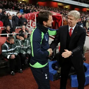 Arsene Wenger and Tim Sherwood: Pre-Match Handshake at the FA Cup Third Round between Arsenal and Tottenham, 2014 Arsene Wenger and Tim Sherwood: Pre-Match Handshake at the FA Cup Third Round between Arsenal and Tottenham, 2014