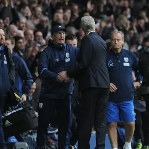Arsene Wenger and Tony Pulis: Post-Match Handshake - West Bromwich Albion vs. Arsenal (2016-17)