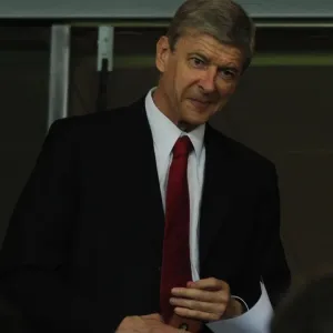 Arsene Wenger Watching Arsenal FC vs Olympiacos FC, UEFA Champions League (2011)