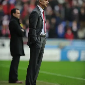 Arsene Wenger at Wigan: Arsenal vs. Wigan Athletic, Premier League 2012-13