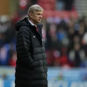 Arsene Wenger at Wigan: Arsenal vs. Wigan Athletic, Premier League 2012-13