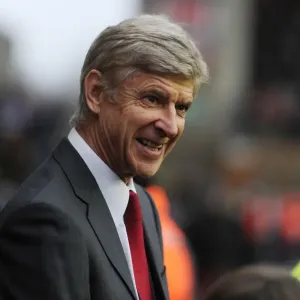 Arsene Wenger before Wigan Athletic vs Arsenal, Premier League 2012-13