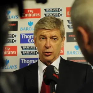 Arsene Wenger's Unwavering Pre-Match Focus: Arsenal vs Manchester United, Premier League 2011-12 Arsene Wenger's Unwavering Pre-Match Focus: Arsenal vs Manchester United, Premier League 2011-12