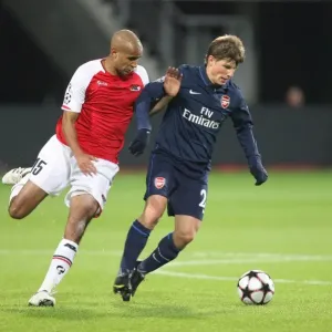 Arshavin vs. Poulsen: 1-1 Stalemate in the Champions League Clash between AZ Alkmaar and Arsenal, October 2009 Arshavin vs. Poulsen: 1-1 Stalemate in the Champions League Clash between AZ Alkmaar and Arsenal, October 2009
