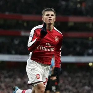 Arshavin's Strike: Arsenal Takes the Lead 2-0 Against Stoke City