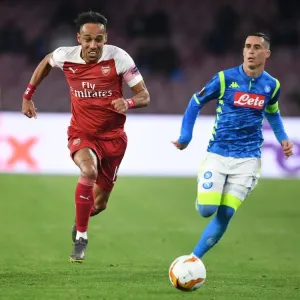 Aubameyang in Action: Arsenal vs. Napoli - UEFA Europa League Quarterfinals (2018-19)