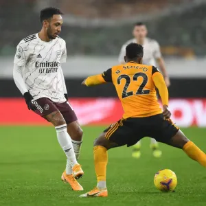 Aubameyang Faces Off Against Semedo: Wolverhampton Wanderers vs. Arsenal, Premier League 2020-21 Aubameyang Faces Off Against Semedo: Wolverhampton Wanderers vs. Arsenal, Premier League 2020-21