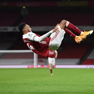 Aubameyang Scores First Goal in Empty Emirates: Arsenal vs. Newcastle (2020-21)