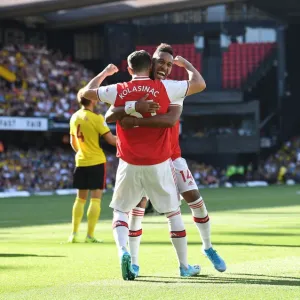 Aubameyang Scores First Goal: Watford vs. Arsenal, Premier League 2019-20