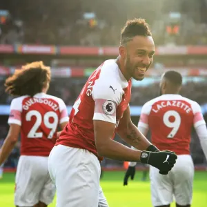Aubameyang Scores Second Goal Print Aubameyang Scores Second Goal Print