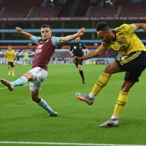 Aubameyang vs. Guilbert: A Premier League Wings Clash at Villa Park