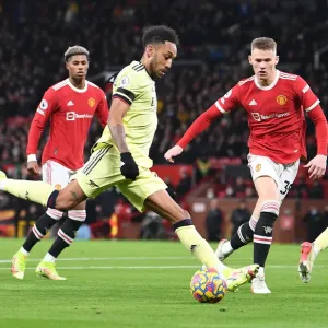 Aubameyang vs McTominay: Intense Moment at Old Trafford - Manchester United vs Arsenal, Premier League 2020-21 Aubameyang vs McTominay: Intense Moment at Old Trafford - Manchester United vs Arsenal, Premier League 2020-21
