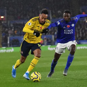 Aubameyang vs Ndidi Print - Leicester City vs Arsenal FC Aubameyang vs Ndidi Print - Leicester City vs Arsenal FC