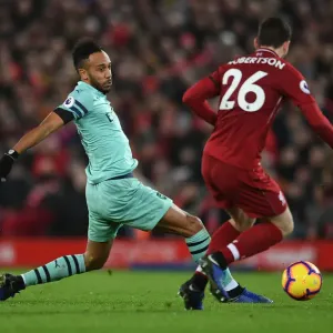 Aubameyang vs Robertson: Intense Battle at Anfield - Premier League 2018-19