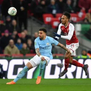 Aubameyang vs. Walker: Clash at the Carabao Cup Final Aubameyang vs. Walker: Clash at the Carabao Cup Final