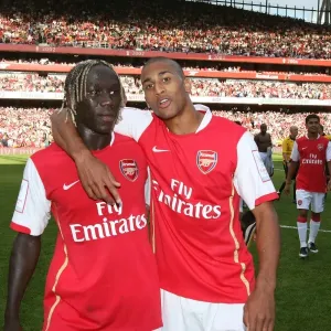Bacary Sagna and Armand Traore (Arsenal)