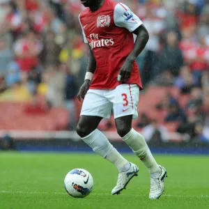 Bacary Sagna (Arsenal). Arsenal 0: 2 Liverpool. Barclays Premier League