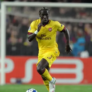 Bacary Sagna (Arsenal). Barcelona 3: 1 Arsenal. UEFA Champions League. Last 16, 2nd leg