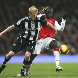 Bacary Sagna (Arsenal) Damian Duff (Newcastle United) Bacary Sagna (Arsenal) Damian Duff (Newcastle United)