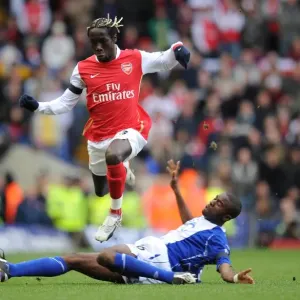 Bacary Sagna (Arsenal) Fabrice Muamba (Birmingham City) Bacary Sagna (Arsenal) Fabrice Muamba (Birmingham City)