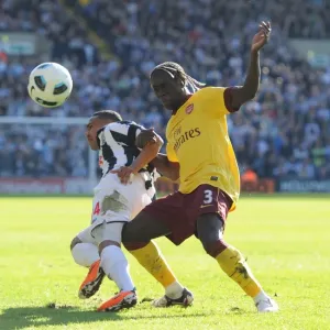 Bacary Sagna (Arsenal) Jerome Thomas (WBA). West Bromwich Albion 2: 2 Arsenal