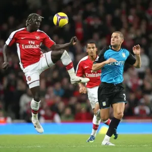 Bacary Sagna (Arsenal) Luke Young (Aston Villa) Bacary Sagna (Arsenal) Luke Young (Aston Villa)
