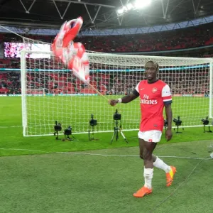 Bacary Sagna (Arsenal) after the match. Arsenal 1: 1 Wigan Athletic. 4: 2 after penalties Bacary Sagna (Arsenal) after the match. Arsenal 1: 1 Wigan Athletic. 4: 2 after penalties