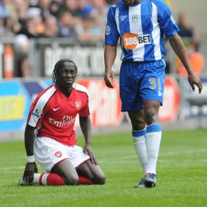 Bacary Sagna (Arsenal) Maynor Figueroa (Wigan). Wigan Athletic 3: 2 Arsenal