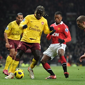 Bacary Sagna (Arsenal) Patrice Evra and Nemanja Vidic (Man United). Manchester United 1