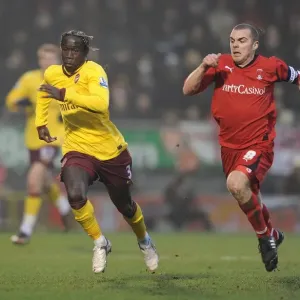 Bacary Sagna (Arsenal) Stephen Dawson (Orient). Leyton Orient 1: 1 Arsenal Bacary Sagna (Arsenal) Stephen Dawson (Orient). Leyton Orient 1: 1 Arsenal