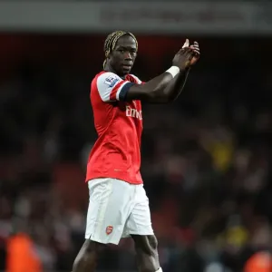 Bacary Sagna Celebrates at the Final Whistle: Arsenal vs. Liverpool, Premier League 2013-14 Bacary Sagna Celebrates at the Final Whistle: Arsenal vs. Liverpool, Premier League 2013-14