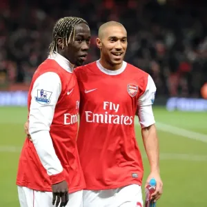 Bacary Sagna and Gael Clichy (Arsenal). Arsenal 3: 1 Chelsea. Barclays Premier League Bacary Sagna and Gael Clichy (Arsenal). Arsenal 3: 1 Chelsea. Barclays Premier League