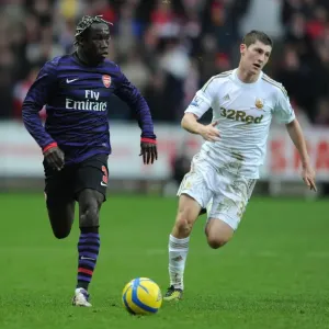Bacary Sagna Outmaneuvers Ben Davies: Swansea vs Arsenal FA Cup Clash Bacary Sagna Outmaneuvers Ben Davies: Swansea vs Arsenal FA Cup Clash