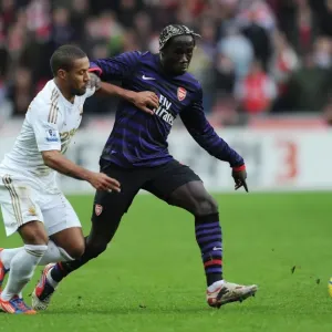 Bacary Sagna vs Wayne Routledge: Clash at the Liberty Stadium - Swansea v Arsenal, FA Cup 3rd Round Bacary Sagna vs Wayne Routledge: Clash at the Liberty Stadium - Swansea v Arsenal, FA Cup 3rd Round