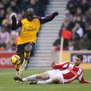 Bacary Sagna's Devastating Injury: Arsenal's Triumph Over Stoke, 2008 (2-1)