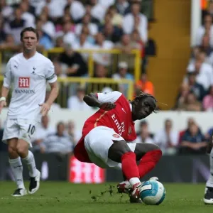 Bacary Sagne (Arsenal) Tom Huddlestone (Tottenham) Bacary Sagne (Arsenal) Tom Huddlestone (Tottenham)