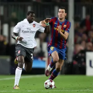 Barcelona's Basquets Overpowers Arsenal's Eboue: UEFA Champions League Quarterfinal Showdown at Nou Camp (4-1) Barcelona's Basquets Overpowers Arsenal's Eboue: UEFA Champions League Quarterfinal Showdown at Nou Camp (4-1)